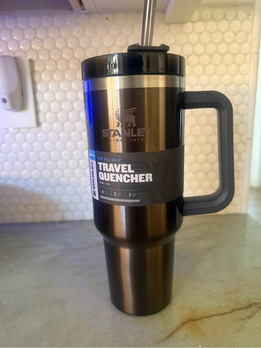 Stanley Adventure Quencher Travel Tumbler 40 oz - Storm Brown NEW